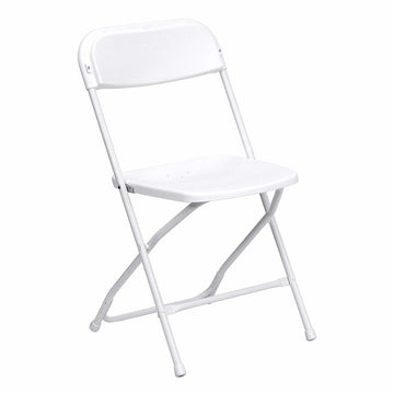 White Poly Folding Chair