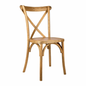 Chair - Cross back - Chestnut Color