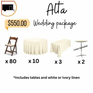 Alta Wedding Package