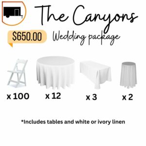 Canyons Wedding Package